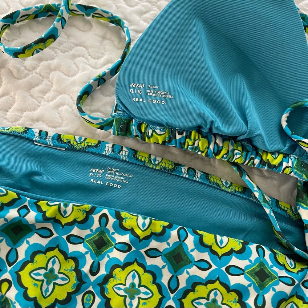 Aerie Patterned String Bikini - image 3